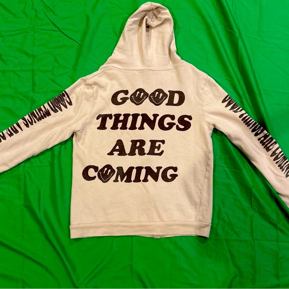 Good Things Are Coming! Tan Zipup Jacket